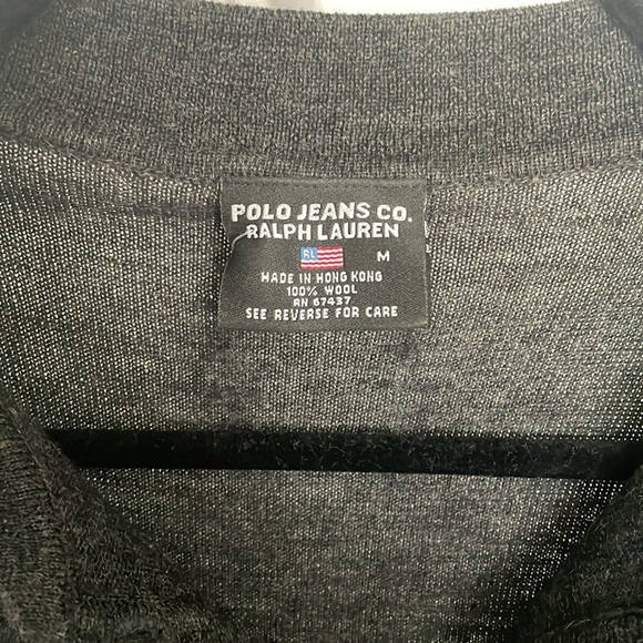 Polo Jean Co Wool Long Sleeve Classic Polo - Picture 6 of 8